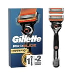 Gillette PROGLIDE POWER Mens Shaving Razor Handle - 2 Blade + Battery