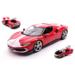 FERRARI 296 GTB ASSETTO FIORANO 2022 RED 1:18 Burago Auto Stradali Die Cast