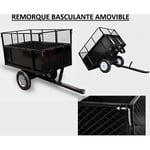 Remorque basculante pour Tondeuse / Tracteur de jardin / Quad WC