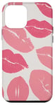 Coque pour iPhone 12 mini Pink Women Kiss Coquette Kisses Girls Rouge à lèvres