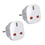 TEC UK - 2 x to EU Europe European Travel Adapter suitable for France,... 