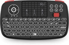 Mini I4 Sans Fil+Bluetooth(Layout Italien)-Mini Clavier Retroeclaire Avec Pave Tactile Compatible Avec Smart Tv,Tv Box,Tablette,Smartphone,Console,Pc,Fire Tv,Raspberry