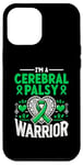 Coque pour iPhone 15 Plus Ruban vert I'm A Cerebral Palsy Warrior CP Warrior