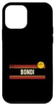 Coque pour iPhone 12 mini Bondi Beach Design rétro vintage coucher de soleil style vieilli