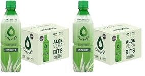 Simplee Aloe® Aloe Vera Drink with Pulp 12 x 500ml (Original) (Pack of 2)