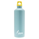 LAKEN Futura Water Bottle with Narrow Mouth, Single Wall Lightweight Aluminum BPA Free, Leak-Proof Screw Cap, 0.75L, Light Blue