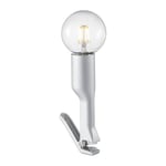 Lumière de Serrage Turn Me Argent Max 60W E27 Lampe à Pince Liseuse Table Passer