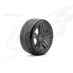 [FR] Jetko EX Super Sonic 1:8 Buggy Belted Tyre Black Wheels 17mm Hex (2) - JK15