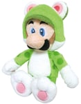 Super Mario Luigi Chat Cat Version Peluche Plush 25cm. Together