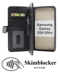 Skimblocker XL Wallet Samsung Galaxy S24 Ultra 5G (SM-S928B/DS) (Svart)