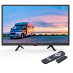 Pack STRONG TV LED 24" 60cm Téléviseur HD 12V Mode Hôtel + Clé TV HDMI Google TV Android