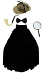 Dlx Sherlock Holmes Costume Kit Detective World Book Day Fancy Dress Character