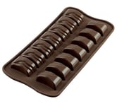 silikomart | SCG09 Moule en silicone pour chocolats JACK, antiadhésif, 14 chocolats, paquet de 1 Moule pour sucreries, Easy Choc, 37 x 20 mm, h 20 mm, Made in Italy