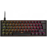 Ducky One 3 Mini 60% mekanisk tangentbord med Gateron Baby Kangaroo switchar, svart