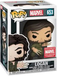 Marvel Funko Pop - Logan - X-Men - Marvel Collector Corp No. 653 + Pop Protector