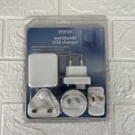 Status Worldwide USB Travel Charger / Adaptor / Adapter - iPod MP3 Player Camera