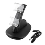 LED Dual USB Charger Chargeur Dock Support Station d'accueil Cradle pour Sony Playstation 4 PS4 Gaming Controller Console