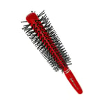 Round Hairdresser Brush Blow Dry Hairbrush Barber Salon Antistatic Red Wooden