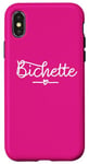 Coque pour iPhone X/XS Bichette surnom cadeau fille femme couple Saint-Valentin