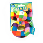 ELMER THE ELEPHANT PLUSH RING RATTLE SOFT TOY BNWT CLASSIC FROM BIRTH