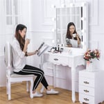 Stunning Vanity Dressing Table LED Lights Mirror Makeup Desk Study Workstation