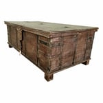 Alexandra House Living Coffre marron en bois de manguier 72 x 50 x 140 cm