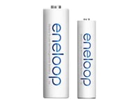 Panasonic Eneloop Bk-Kjmcde44e - Batteri - (4 Aa Batteries, 4 Aaa Batteries) 8 X Aa / Aaa - Nimh - (Ladbare)