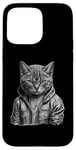 Coque pour iPhone 15 Pro Max American Shorthair Cat Thug Cat Gangster Cat Gangster Life