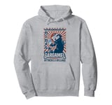 The Smurfs Gargamel's Attack Smurfs Village Kanji Retro Logo Pullover Hoodie