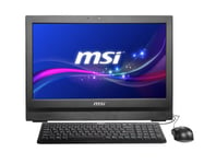 MSI 9S6-AA7112-018 AIO AP2011-018 Ordinateur de bureau 20" (50,8 cm) LCD tactile multitouch mat Intel pentium dual core 500 Go RAM 2048 Mo Intel HD Graphic Windows 7 Premium Blanc