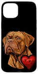 Coque pour iPhone 15 Plus Saint-Valentin Dogue de Bordeaux