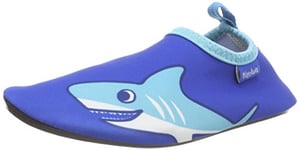 Playshoes Barefoot Aqua Socks with UV Protection Shark Water Shoes, Blue (Blau 7), 6 UK Child