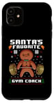 iPhone 11 Santas Favorite Gym Coach Gingerbread Man Workout Christmas Case