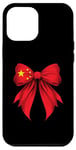 iPhone 12 Pro Max China Flag Chinese Pride Coquette Ribbon Case