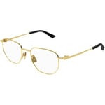 Lunettes de soleil Bottega Veneta  BV1301O Cadres Optiques, Or/Transparent, 50 mm