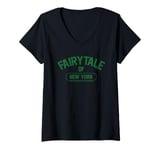 Womens Fairytale Of New York Christmas Lyric The Pogues V-Neck T-Shirt