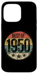 Coque pour iPhone 14 Pro Max Best Of 1950 Cadeau d'anniversaire 75e anniversaire pour homme femme 75 ans