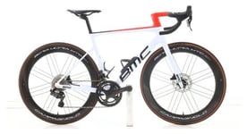 bmc team machine slr 01 carbone eps 12v    blanc   velo de route   bmc   tres bon etat