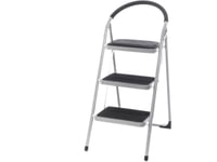 Tarmo Step Stool, 3-Level, Aluminum And Black