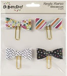 SIMPLE STORIES OH Happy Day Clips Bow, Multi, One Size