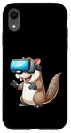 Coque pour iPhone XR Cute Otter VR Beaver Réalité virtuelle