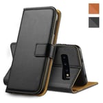 For Samsung Galaxy A40 Leather Flip Wallet Black Case Magnetic Phone Cover