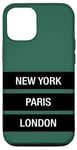 Coque pour iPhone 12/12 Pro New York Paris London Novelty Graphic Tees & Cool Designs