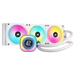 CORSAIR iCUE LINK H150i LCD 360mm AIO Liquid CPU Cooler - White CW-9061010-WW