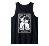 Tarot Card Mystic Cats | The Lovers Valentines Day | Couples Tank Top