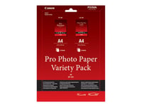 Canon Variety Pack Vp-101 - A4 (210 X 297 Mm) 10 Ark Set Med Fotopapper - För Pixma Mg2550, Mg3550, Mg3650, Mg5750, Mg5751, Mg6450, Mg6850, Mg7150, Mg7750, Mg7751