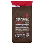 Vet's Kitchen - Senior Dog 7+ Years - Complete Dry Dog Food - Protect and Care Salmon and Brown Rice - Advanced Nutrition - 7.5kg