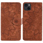 Trolsk Imprint Mandala lommebok (iPhone 13) - Brun