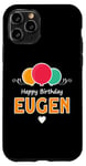 Coque pour iPhone 11 Pro Joyeux anniversaire en disant Eugen