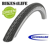 2 x 700 X 32C  SCHWALBE ROAD CRUISER BLACK & WHITEWALL  TYRES